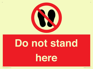 Do not stand here